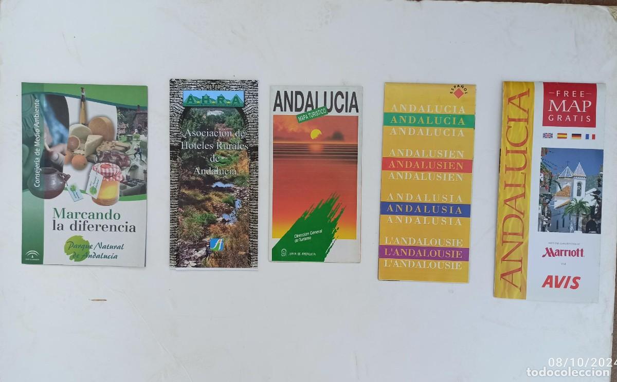 Folhetos de turismo: CINCO PLANOS Y FOLLETOS DE ANDALUC&Iacute;A