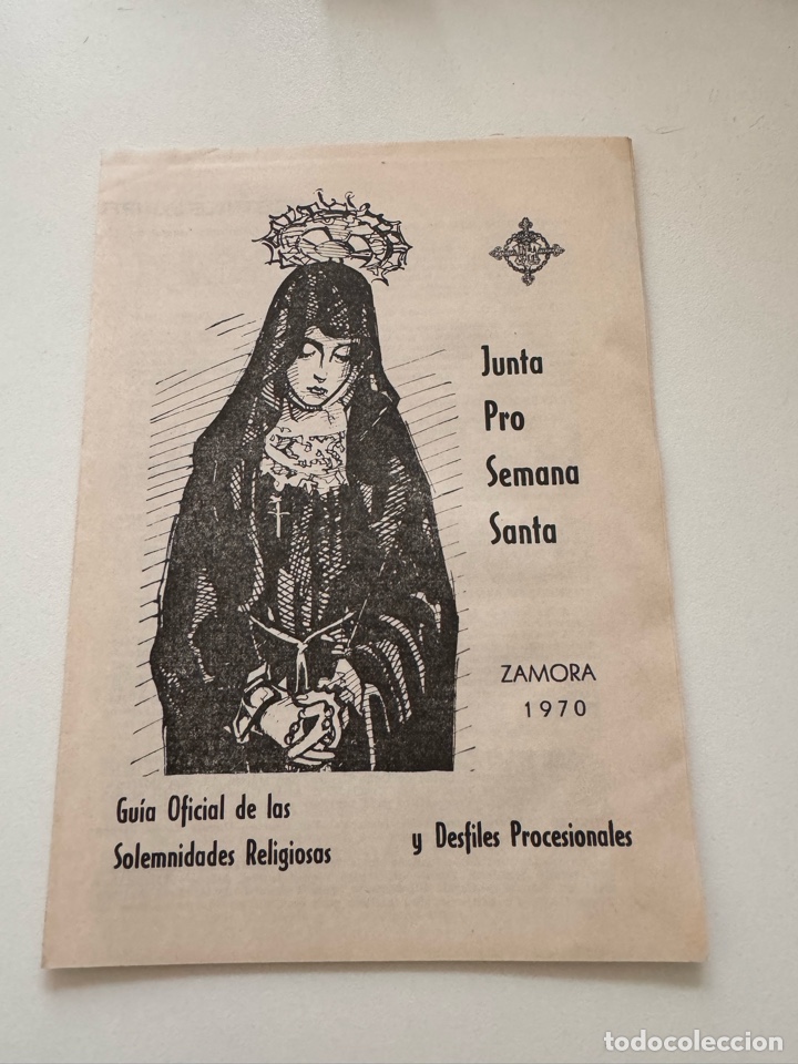 Folhetos de turismo: Folleto Semana Santa Zamora 1970