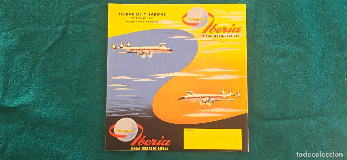 Tourismusbrosch&uuml;ren: FOLLETO IBERIA (1959) HORARIOS Y TARIFAS