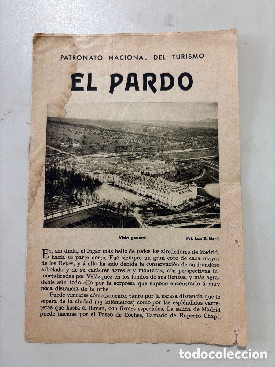 Brochures de tourisme: PATRONATO NAC. DEL TURISMO. EL PARDO. MADRID.