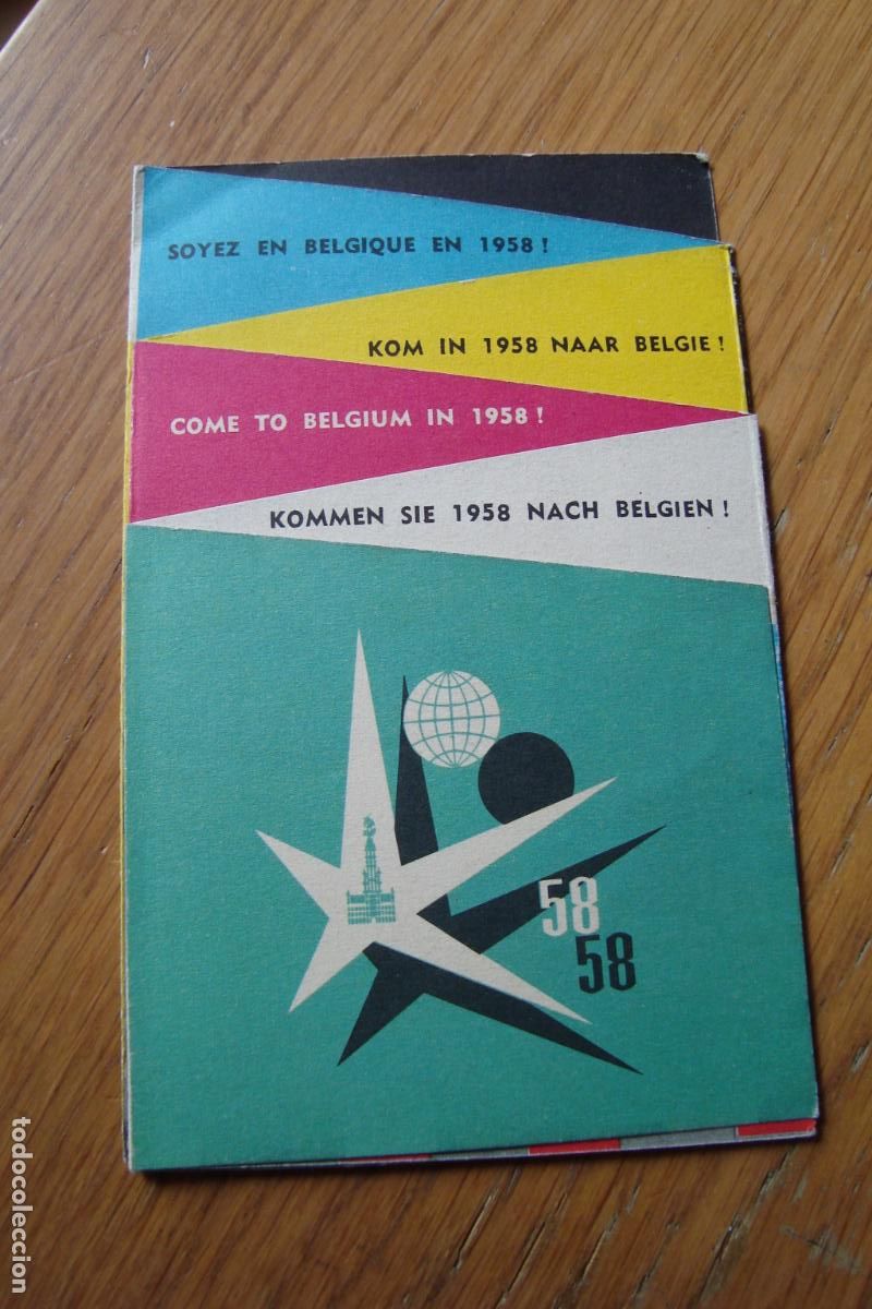 Folletos de turismo: ANTIGUO FOLLETO DESPLEGABLE FERIA FAIR BRUSELAS BELGIUM BRUXELLES BELGIE BELGICA 1958