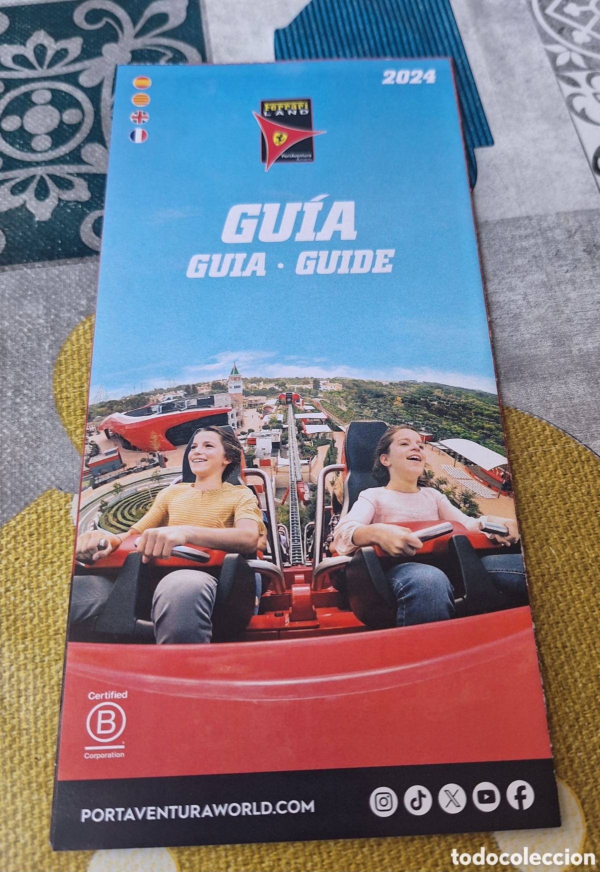 Folletos de turismo: Gu&iacute;a mapa Ferrari Land 2024 Portaventura Port Aventura COMPRA MINIMA 5&euro;