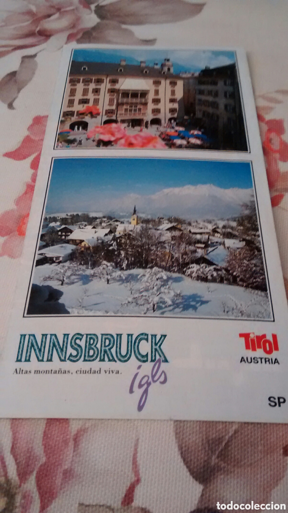 Folletos de turismo: INNSBRUCK. TIROL. AUSTRIA. ALTAS MONTA&Ntilde;AS, CIUDAD VIVA