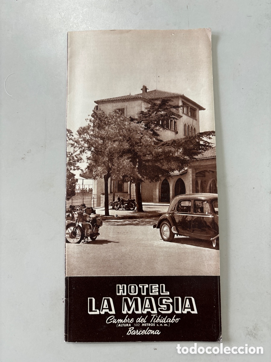 Brochures de tourisme: HOTEL LA MAS&Iacute;A. CUMBRE DEL TIBIDABO. BARCELONA.