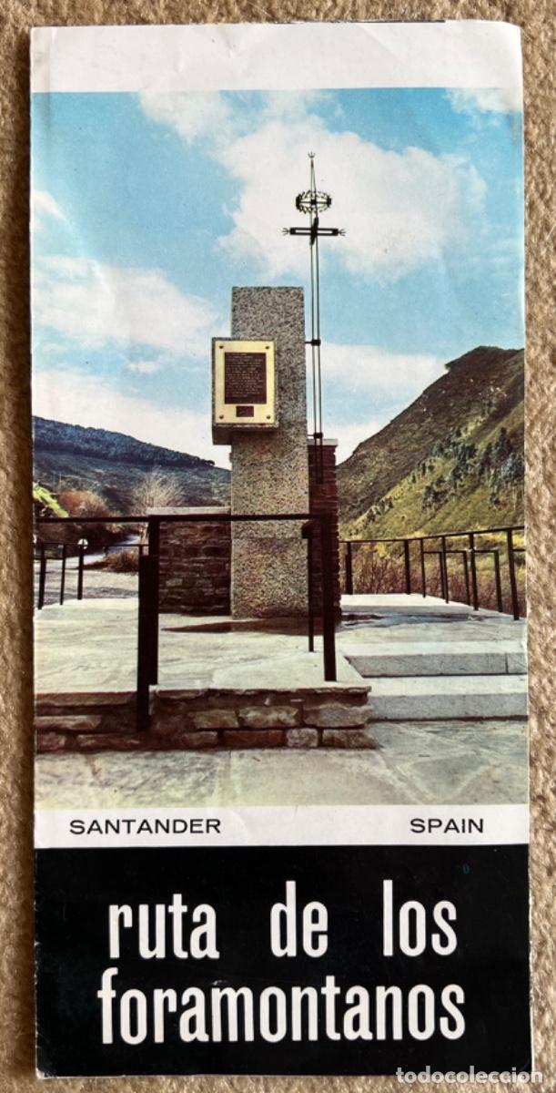 Travel Brochures: Folleto La Ruta de los Foramontanos (Santander - Cantabria) - Plano - A&ntilde;o 1971