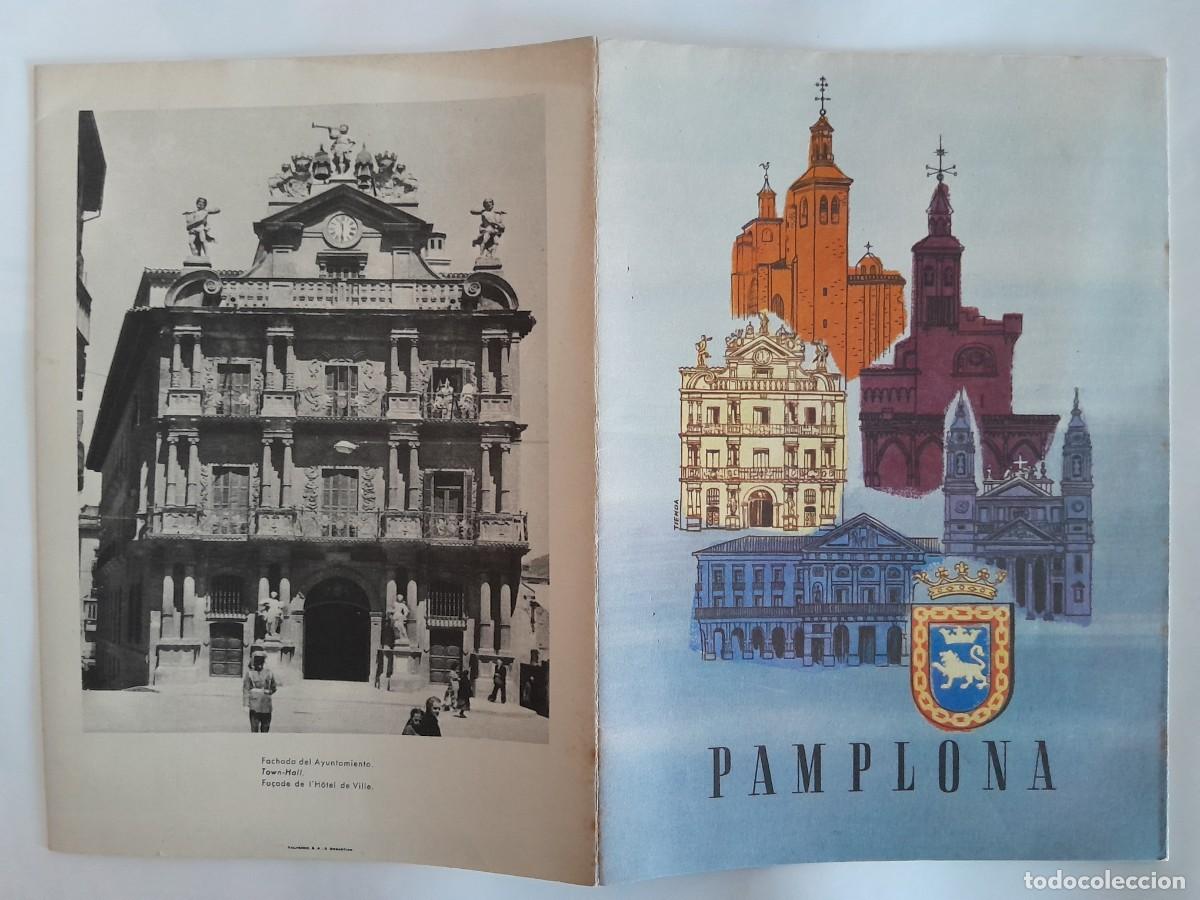Folhetos de turismo: PLANO DE PAMPLONA NAVARRA ANTIGUO FOLLETO TURISMO RV