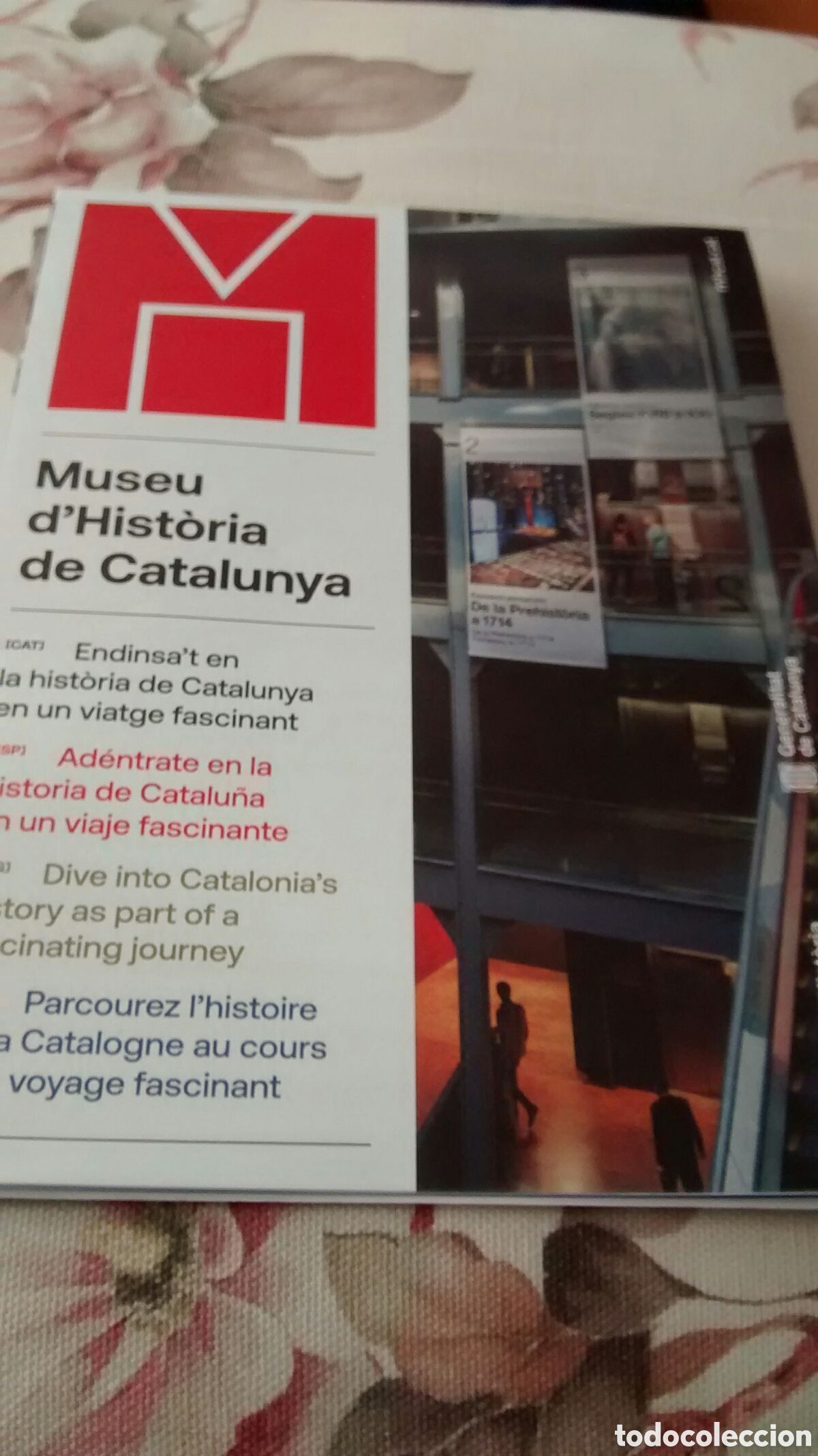 Folletos de turismo: MUSEU D&acute;HISTORIA DE CATALUNYA. EN CATALAN, CASTELLANO, INGLES Y FRANCES.