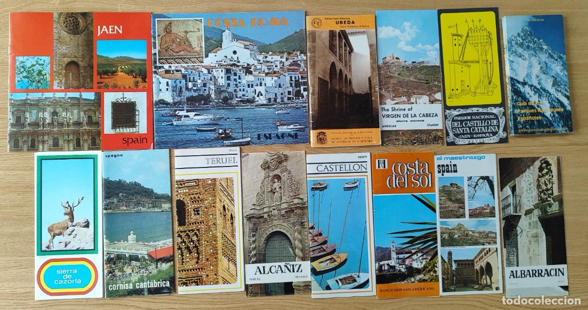 Folhetos de turismo: 14 FOLLETOS TUR&Iacute;STICOS DE ESPA&Ntilde;A.