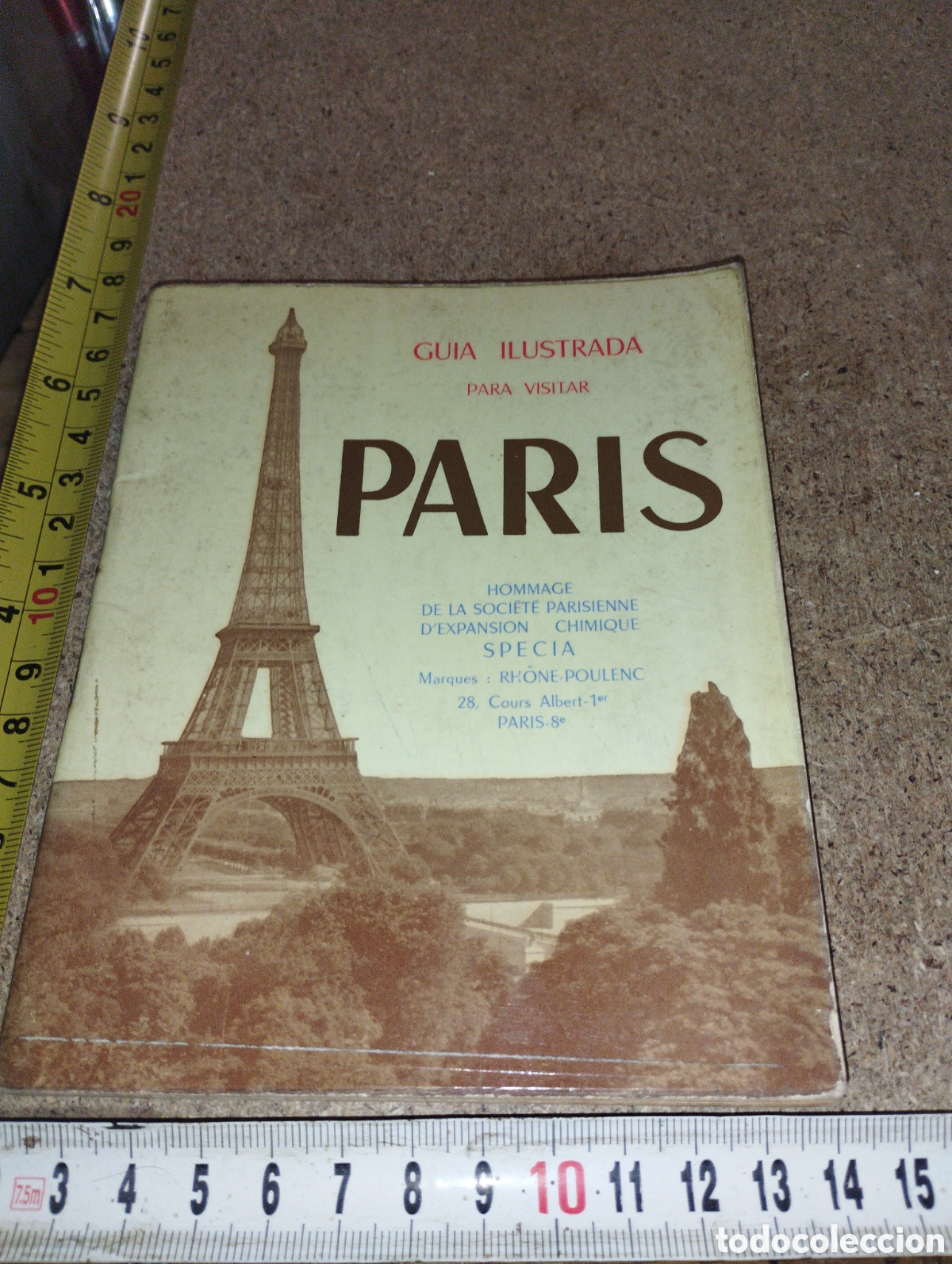 Folhetos de turismo: Guia tur&iacute;stica ilustrada de Paris