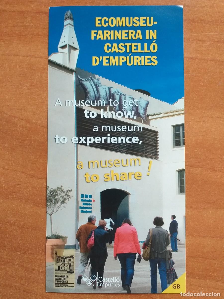 Folhetos de turismo: FOLLETO . ECOMUSEU FARINERA IN CASTELL&Oacute; D &acute;EMPURIES