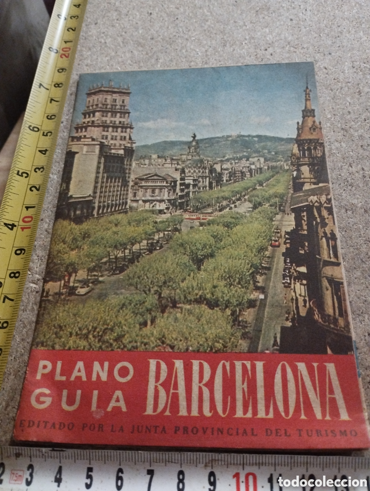 Folhetos de turismo: BARCELONA. PLANO GU&Iacute;A. 1957 TURISMO.