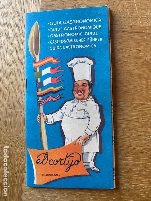 Folhetos de turismo: Restaurante el Cortijo. Barcelona. Breve Guia Gastronomica diccionario en cinco idiomas