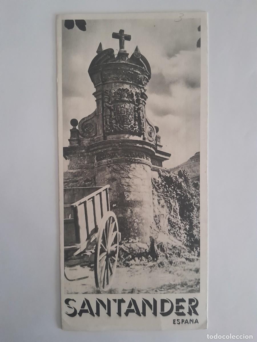 Folhetos de turismo: ANTIGUO FOLLETO TURISMO SANTANDER RV