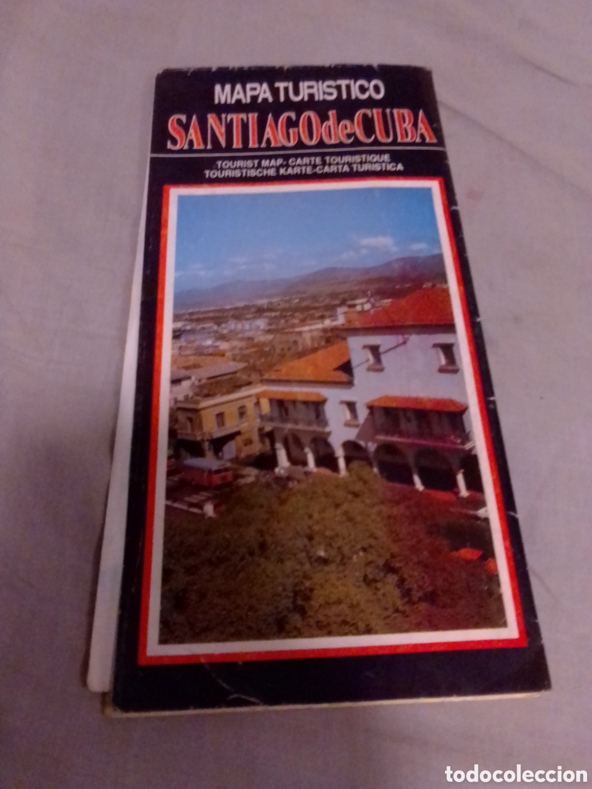 Folletos de turismo: MAPA TUR&Iacute;STICO SANTIAGO DE CUBA