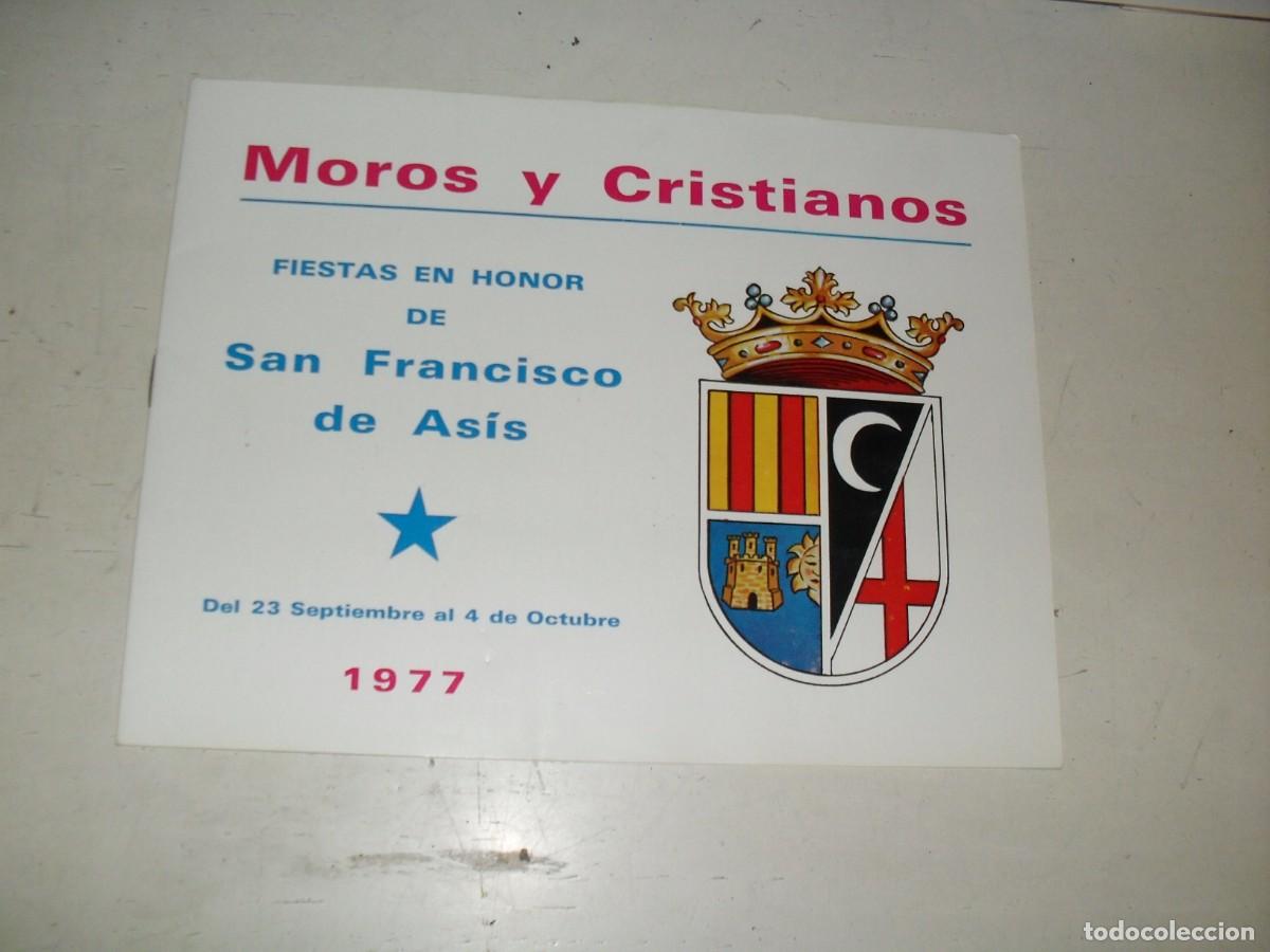 Tourismusbrosch&uuml;ren: MOROS Y CRISTIANOS,REVISTA OFICIAL,FIESTAS EN HONOR DE SAN FRANCISCO DE ASIS,CREVILLENTE,A&Ntilde;O 1977