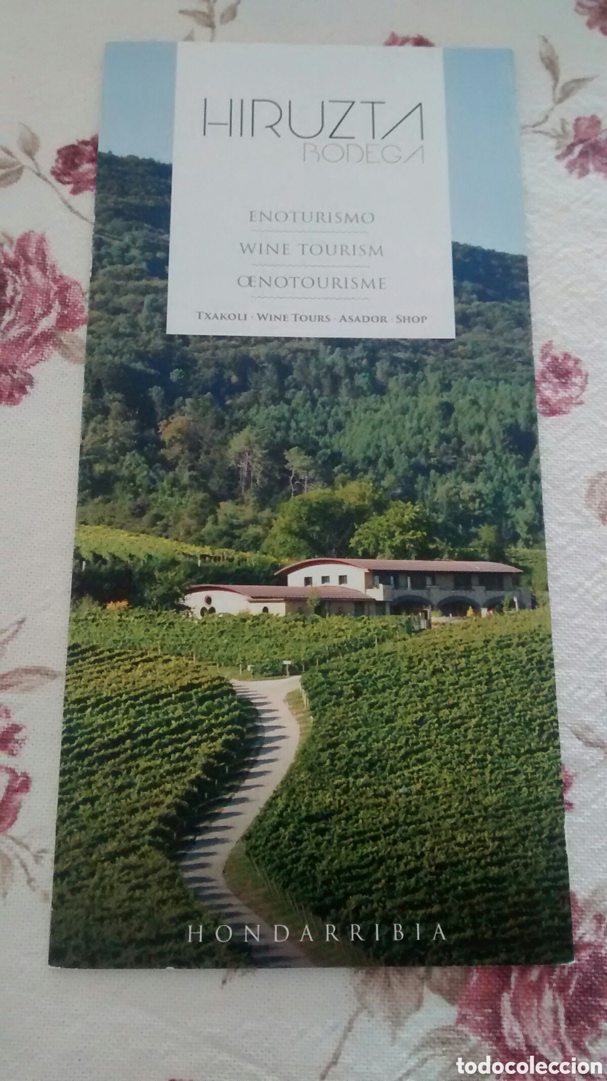 Tourismusbrosch&uuml;ren: HIRUZTA BODEGA. HONDARRIBIA. ENOTURISMO. TRIPTICO.