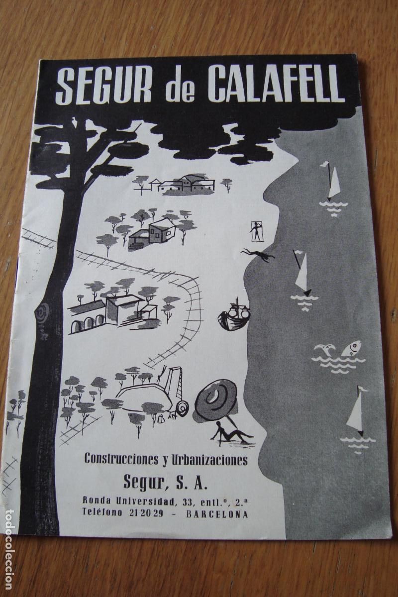 Travel Brochures: ANTIGUO FOLLETO CONSTRUCCIONES Y URBANIZACIONES SEGUR DE CALAFELL
