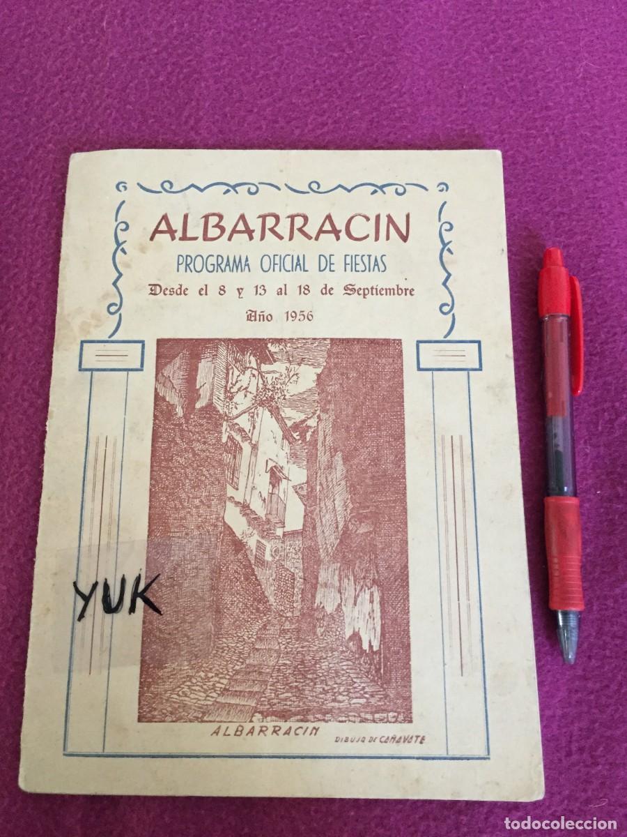 Folhetos de turismo: ALBARRACIN - PROGRAMA OFICIAL DE FIESTAS DE 1956