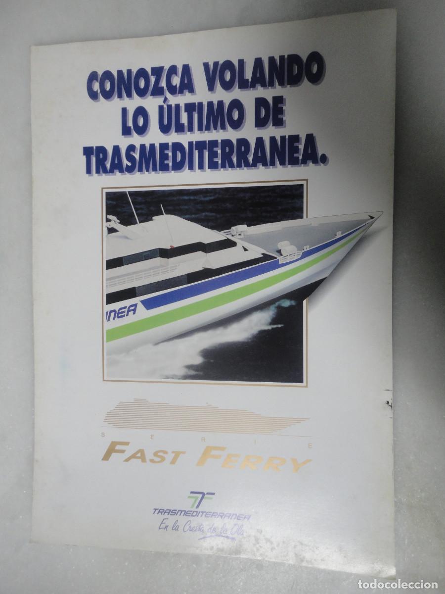 Folletos de turismo: TRANSMEDITERRANEA VIAJE INAGURAL FAST FERRY