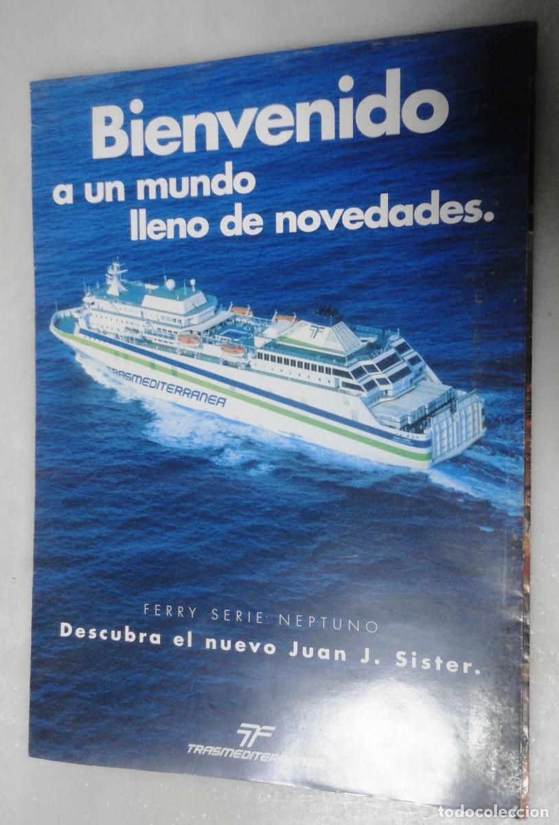 Folletos de turismo: TRASMEDITERRANEA VIAJE INAGURAL JUAN J SISTER