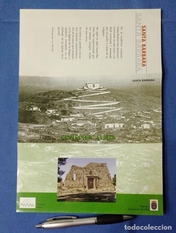 Tourismusbrosch&uuml;ren: Folleto turistico Ermita de Santa Barbara Lliria Valencia