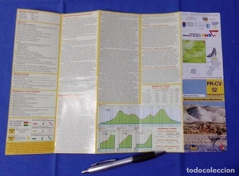 Tourismusbrosch&uuml;ren: Folleto turistico mapa Serra de La Solana Alicante en valenciano