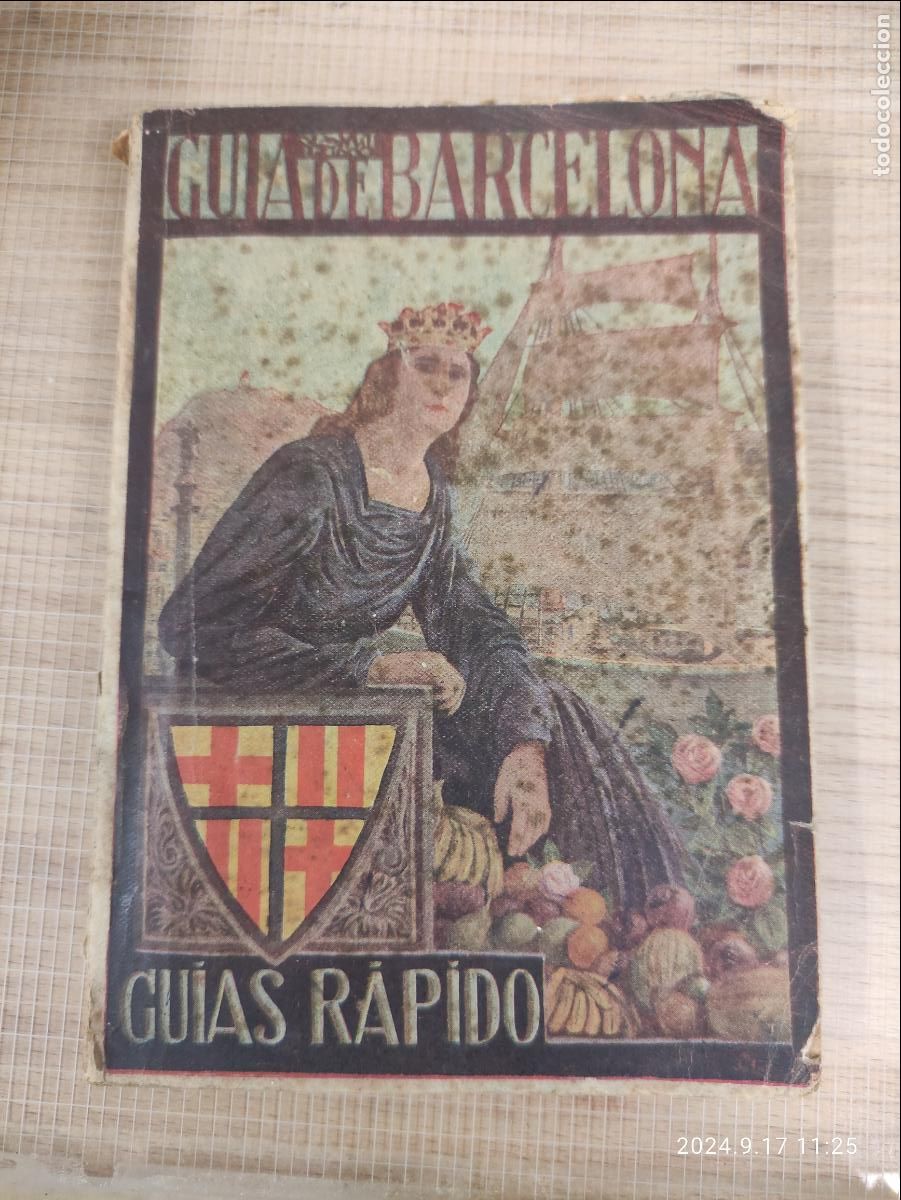 Folhetos de turismo: GUIA DE BARCELONA - GUIAS RAPIDO - 2&ordm; Ed. 1941 Juan Prats V&aacute;zquez - 128p 15x11
