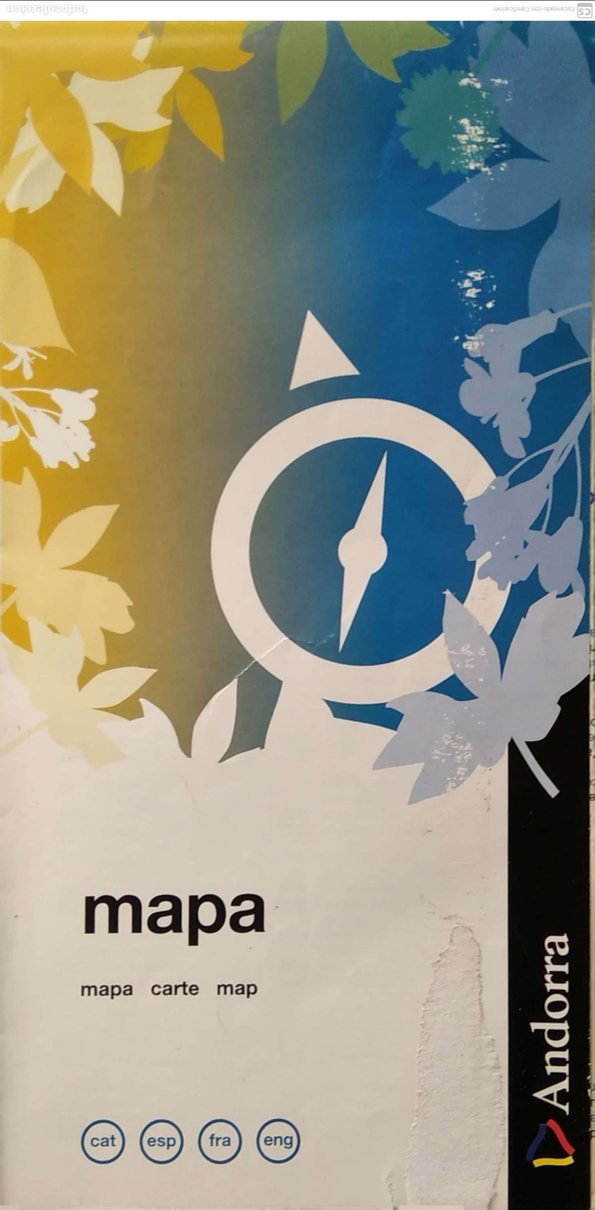 Folletos de turismo: ANDORRA: Mapa general y de los principales n&uacute;cleos de poblaci&oacute;n.