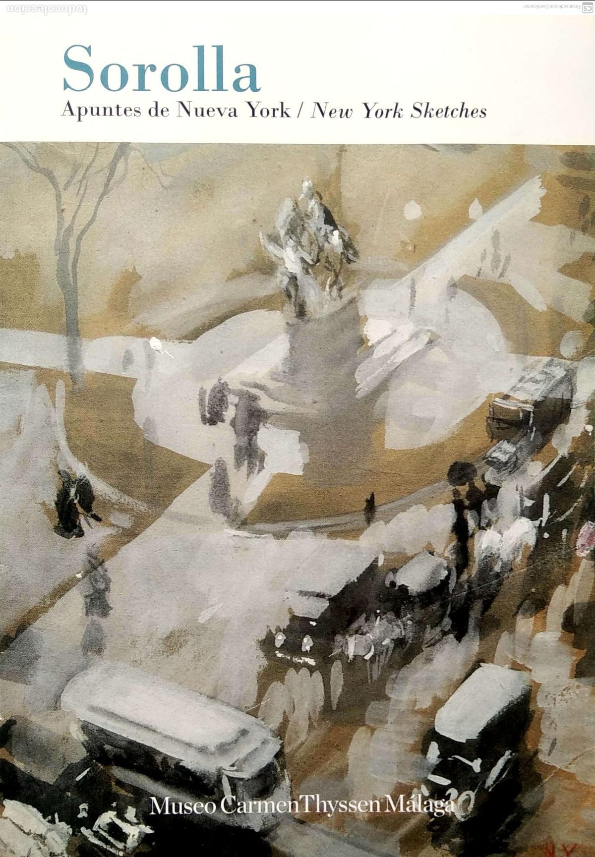 Folletos de turismo: MALAGA: Museo Carmen Thyssen con Apuntes de Nueva York, que son gouaches y dibujos neoyorquinos de J