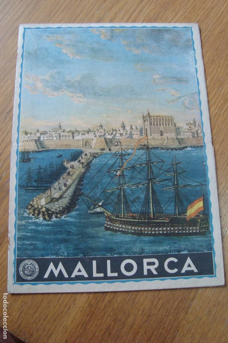 Tourismusbrosch&uuml;ren: ANTIGUO FOLLETO DESPLEGABLE FOMENTO TURISMO PALMA DE MALLORCA 1946