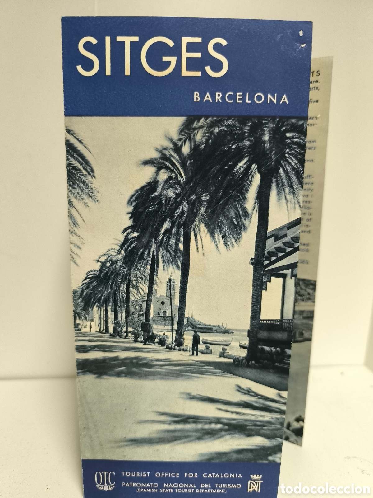 Travel Brochures: Folleto stiges Barcelona a&ntilde;os 40-50