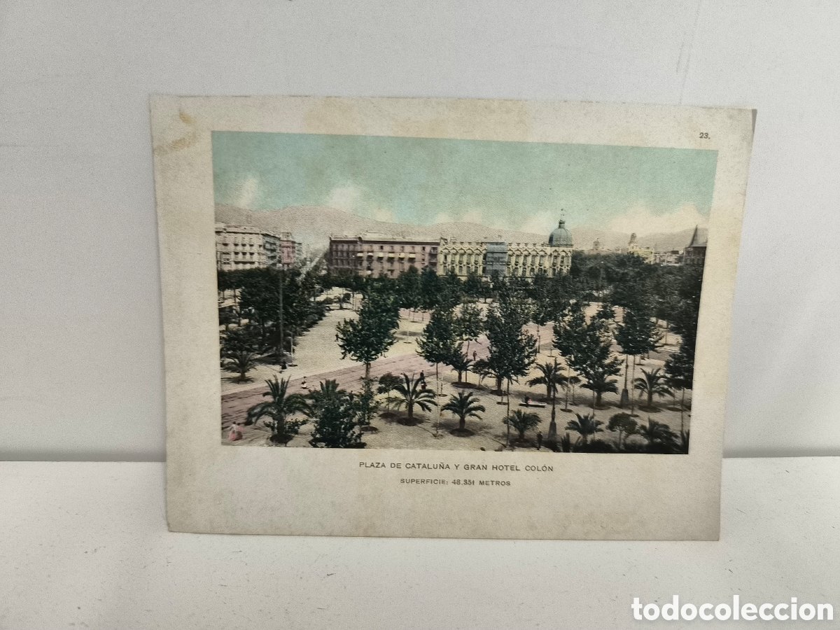 Travel Brochures: Folleto plaza Catalu&ntilde;a y gran hotel colon