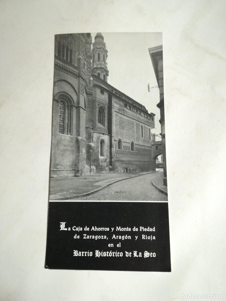 Folhetos de turismo: Barrio Hist&oacute;rico de La Seo , Edita Caja de Ahorros y Monte de Piedad Zaragoza, Arag&oacute;n y Rioja