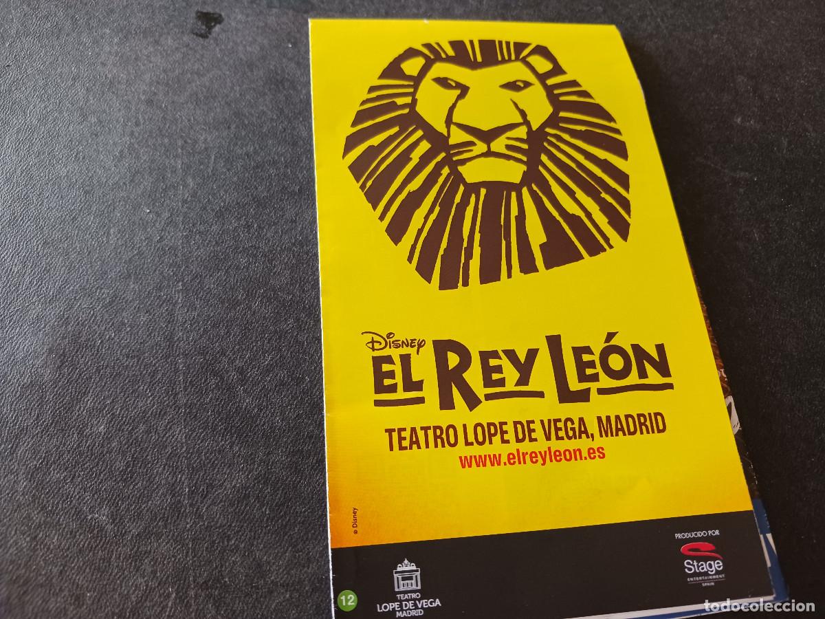 Folletos de turismo: plano informativo desplegable de madrid, el rey leon y aladin