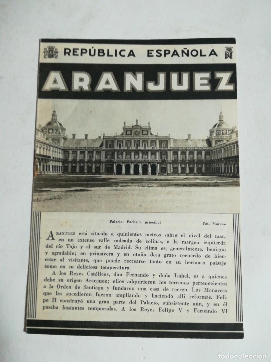 Travel Brochures: Aranjuez, Patronato Nacional del Turismo