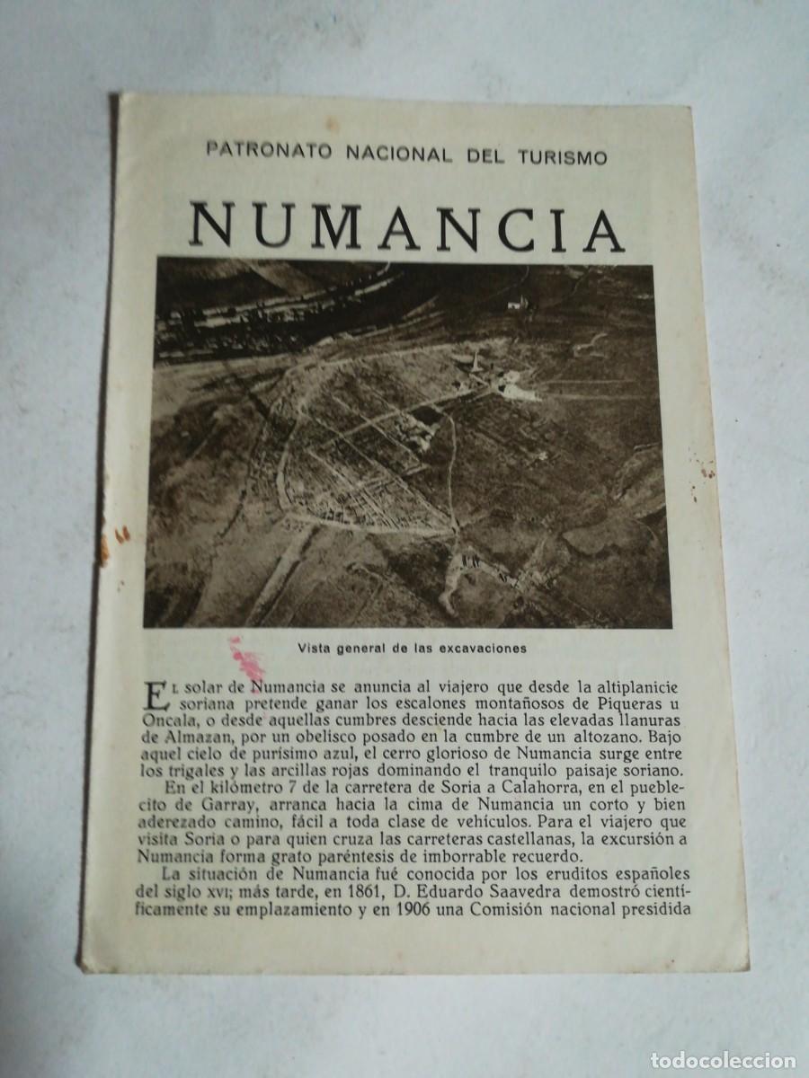 Travel Brochures: Numancia, Patronato Nacional del Turismo