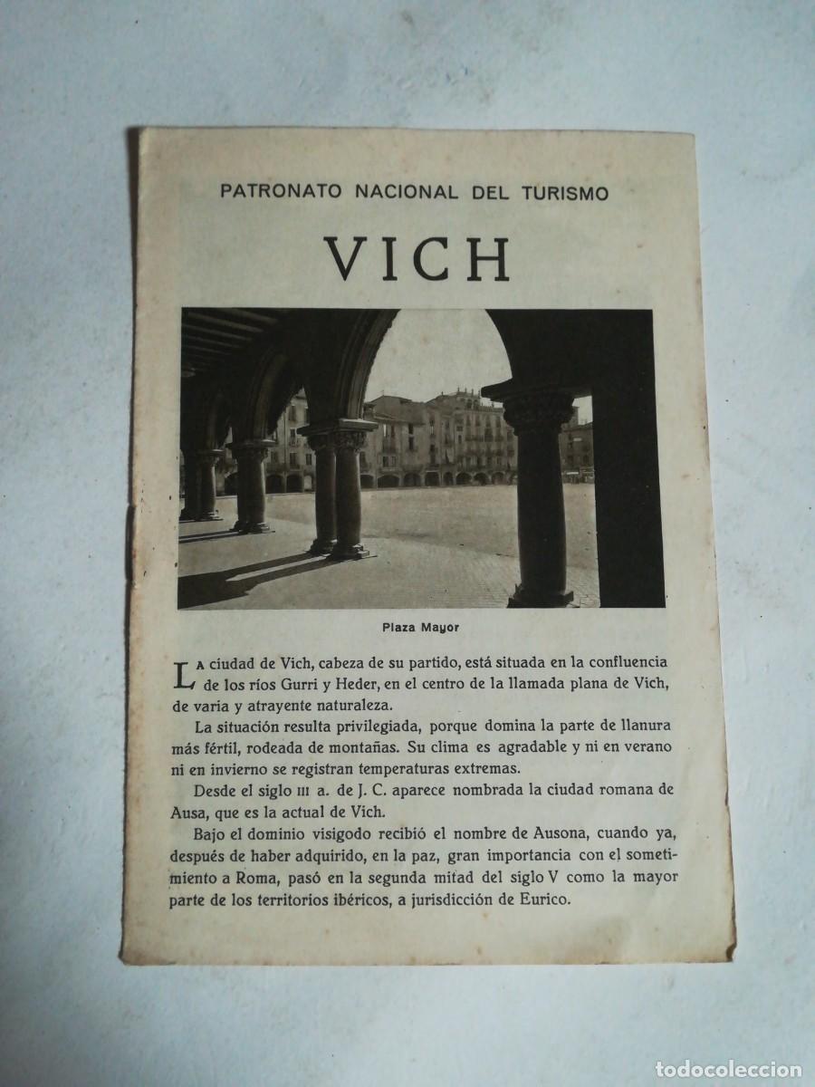 Travel Brochures: Vich, Patronato Nacional del Turismo