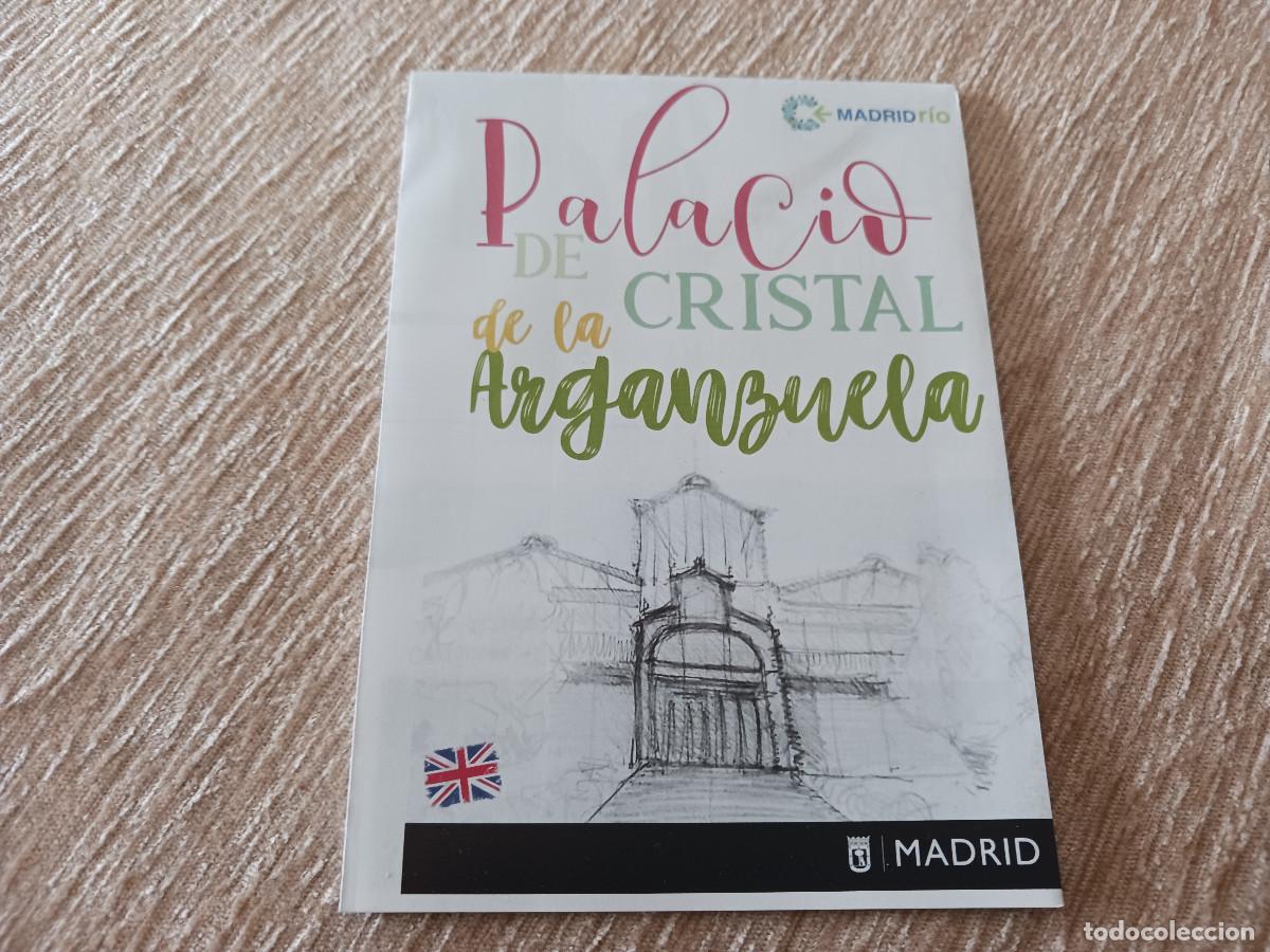 Folhetos de turismo: madrid, palacio de cristal de la arganzuela, jardin de plantas tropicales, en ingles