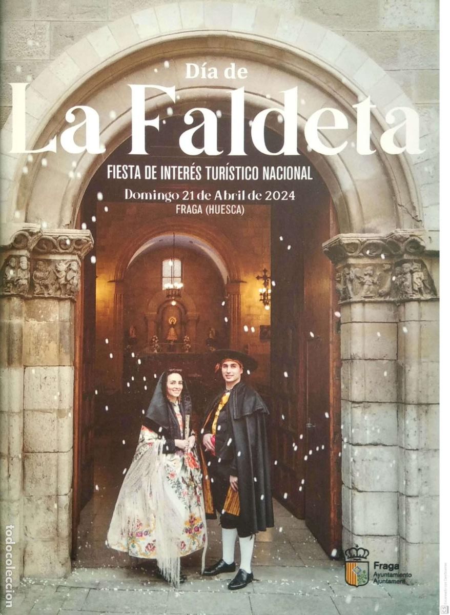 Folletos de turismo: Fraga. Programa del D&iacute;a de la Faldeta del a&ntilde;o 2024. Fiesta de Inter&eacute;s Tur&iacute;stico Nacional, del 21/24