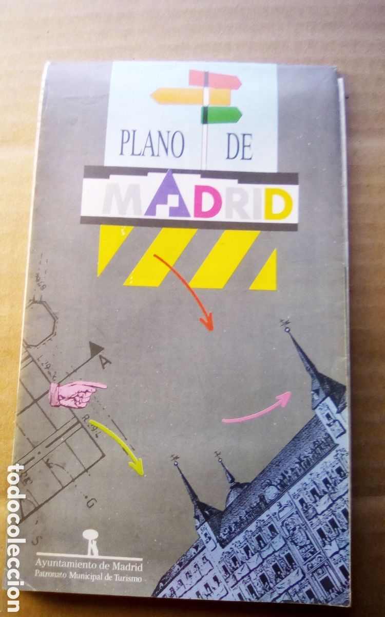 Travel Brochures: Plano tur&iacute;stico de Madrid. La Caixa-Iberia, 1989.