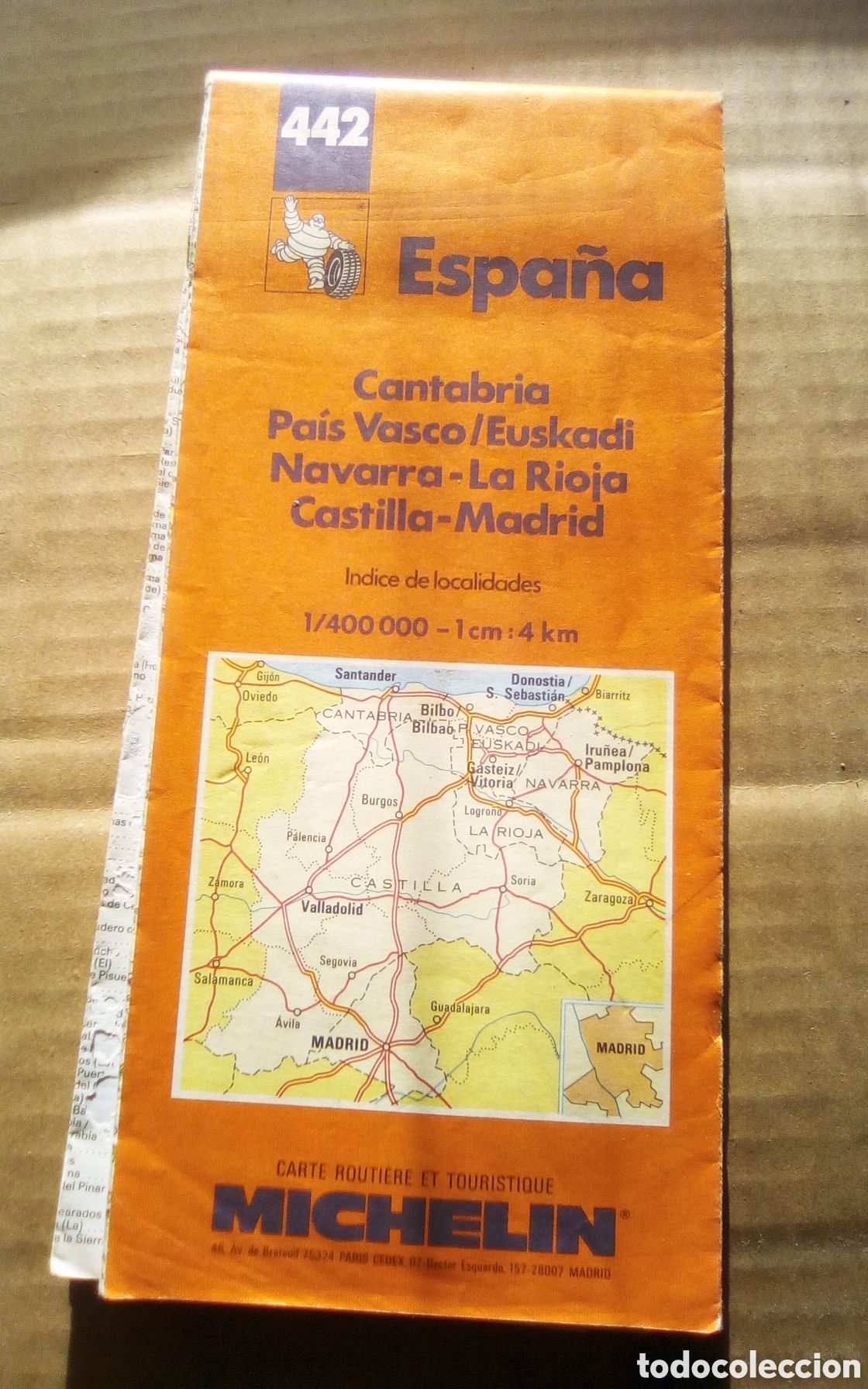 Travel Brochures: Mapa Michelin, n&deg; 442. Carte routiere et touristique. Espagne. Nord-Northern. Cantabria, Pa&iacute;s Vasco,