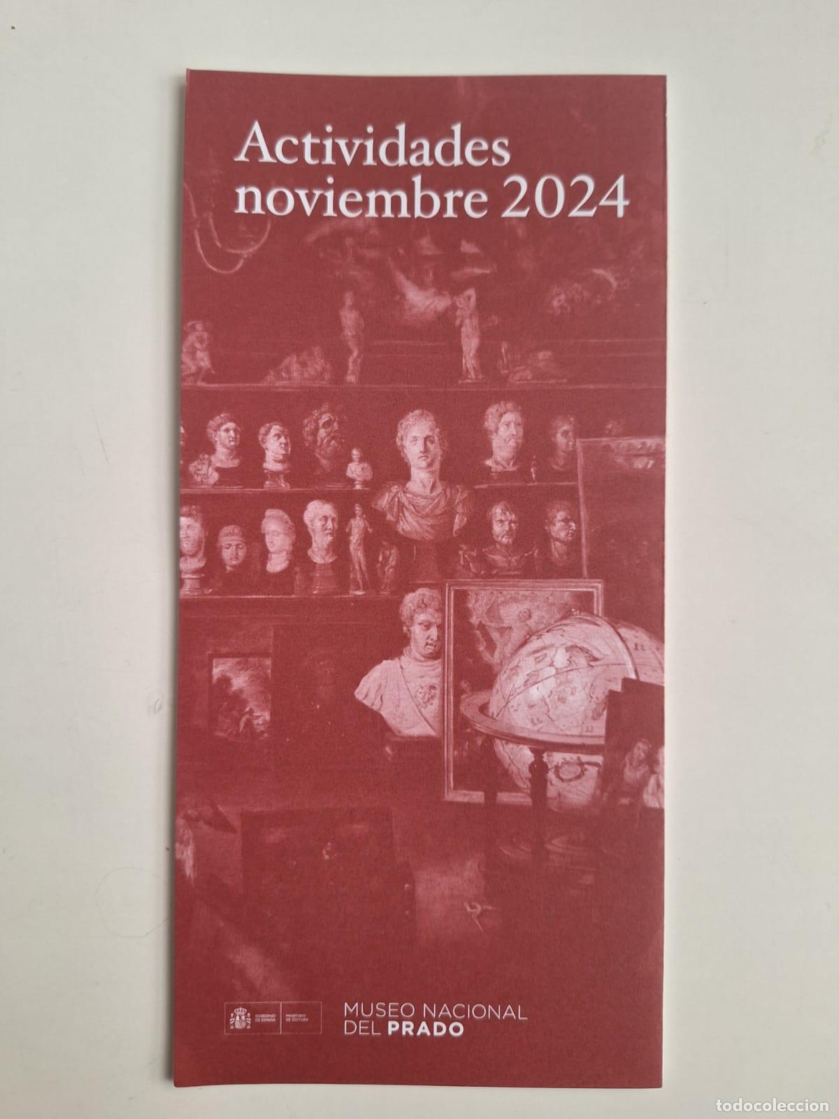 Travel Brochures: Folleto Programa de actividades Museo del Prado Madrid Noviembre 2024 Arte Pintura
