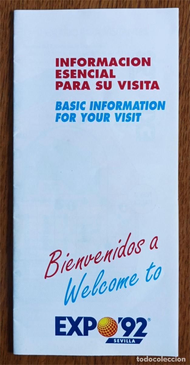 Travel Brochures: Sevilla. Expo'92, Folleto informativo vista Expo'92