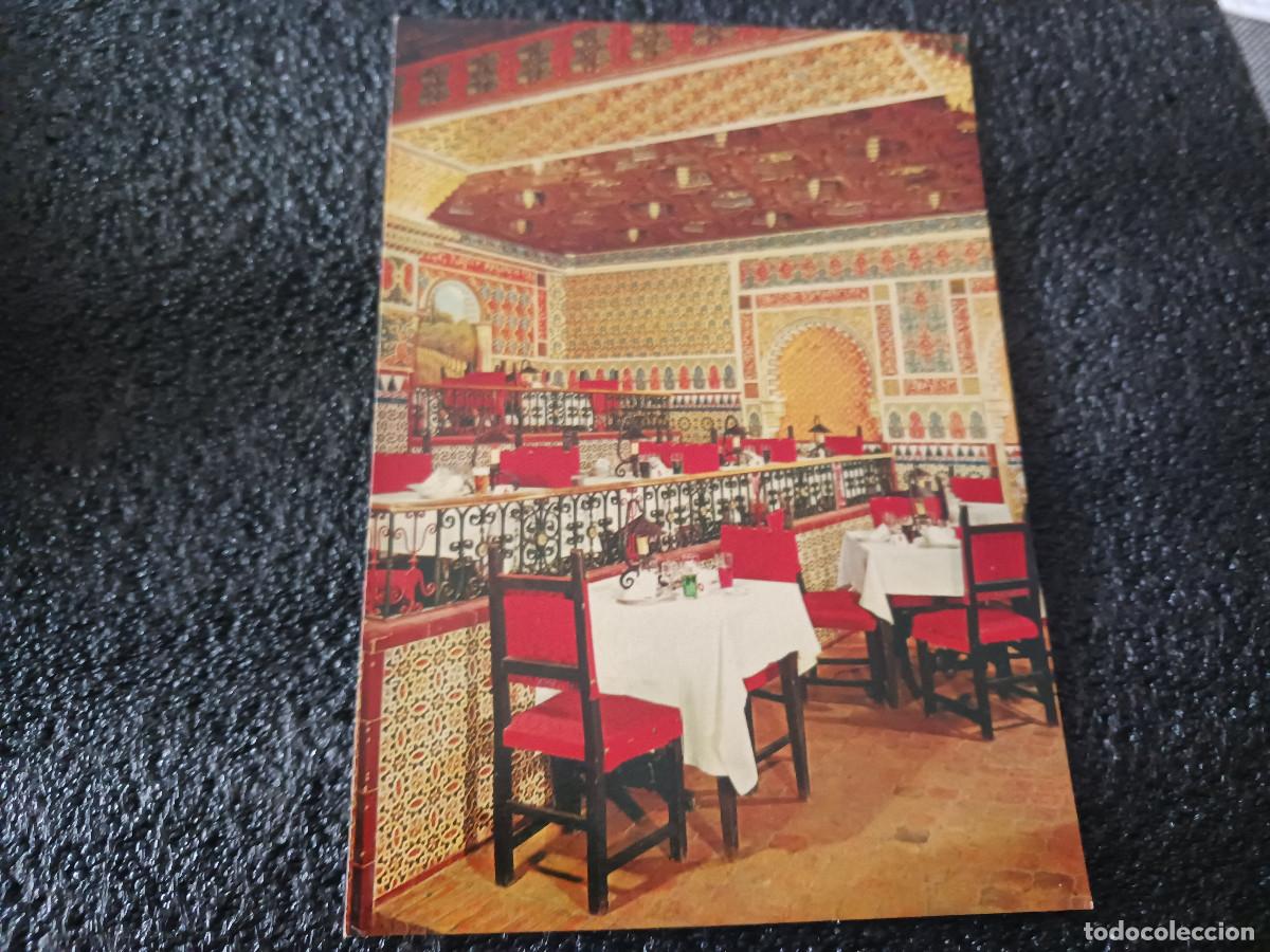 Folhetos de turismo: postal de restaurante flamenco, torres bermejas de madrid, un rincon de la sala