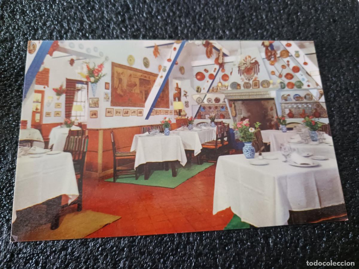 Folhetos de turismo: postal de restaurante la barraca, restaurant espa&ntilde;ol, de madrid