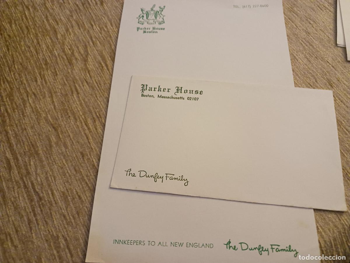 Folhetos de turismo: SOBRE Y CARTA EN BLANCO DE HOTEL PARKER HOUSE DE BOSTON