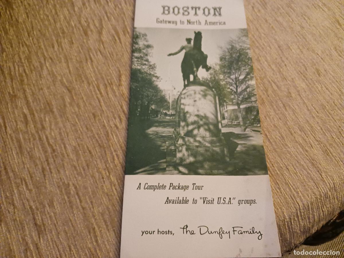 Folhetos de turismo: DIPTICO PUBLICITARIO, BOSTON ENTRADA A AMERICA DEL NORTE, PAQUETE TURISTICO