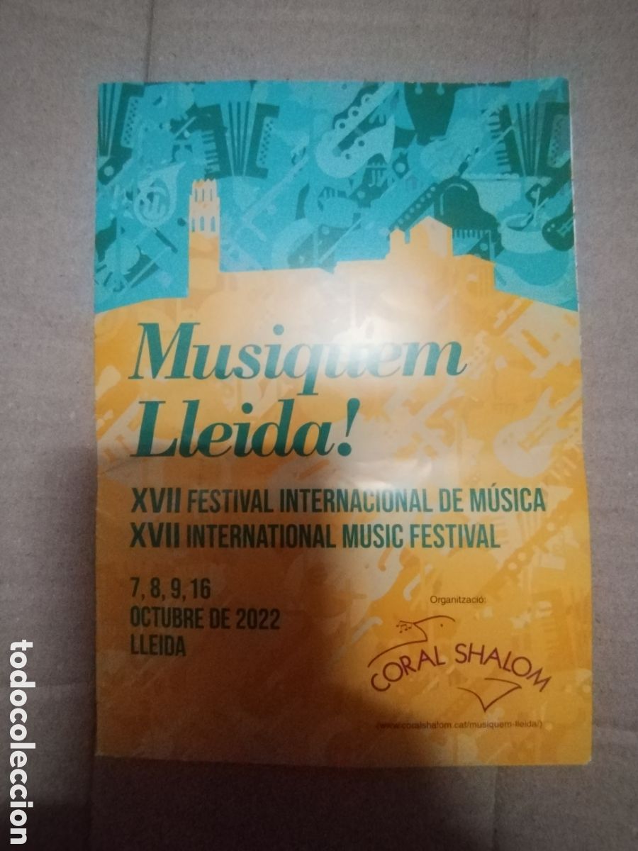 Folhetos de turismo: FESTIVAL DE MUSICA DE LLEIDA a&ntilde;o 2022