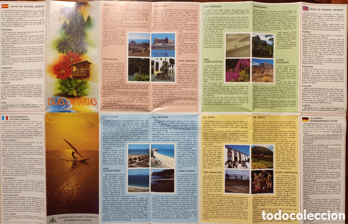 Folletos de turismo: FOLLETO DE LAS ISLAS CANARIAS - Foto 2
