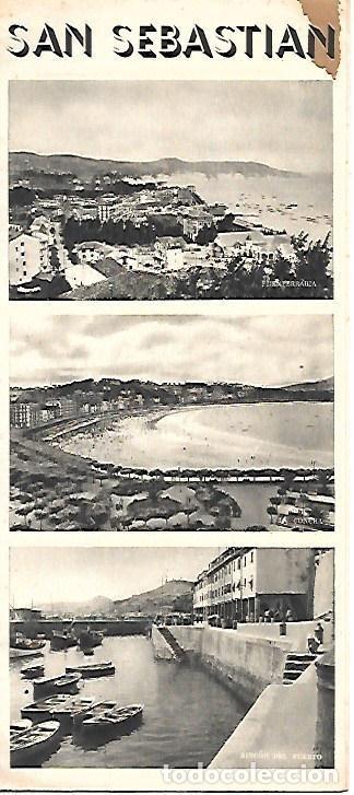 Travel Brochures: FOLLETO TURISTICO DE SAN SEBASTIAN. TRIPTICO. A-FOTUR-1235